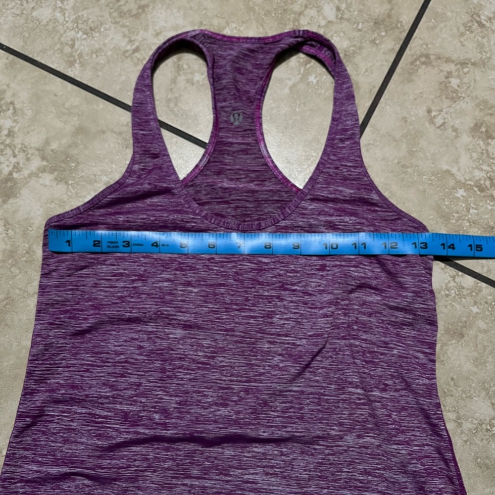 Lululemon Heathered Purple Racerback Athletic Tank Top - Picture 4 of 5